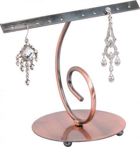 1-Bar Metal Earring Stand (copper) - 4.5